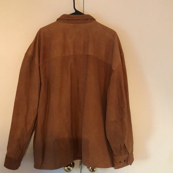 Men’s fall brown VTG Bobby Jones Y2k collection golf leather jacket - Picture 11 of 17